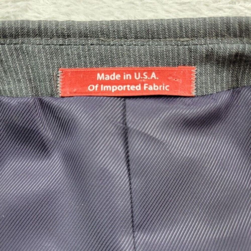 Ermenegildo Zegna Blazer Mens 44R Gray Wool Suit Jacket Casual Saks Fifth Avenue - Picture 14 of 16